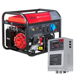 FUBAG Бензиновая электростанция с электростартером и коннектором автоматики BS 8500 A ES DUPLEX + Блок автоматики Startmaster BS 11500 (230V) для бензиновых электростанций в ПОДАРОК 