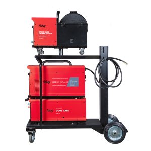 Полуавтомат сварочный FUBAG XMIG 500T DW PULSE  + подающий механизм DRIVE XMIG DW PULSE  + горелка FB 550W 3m  + блок жидкостного охлаждения Cool XMIG  + шланг-пакет 5 метров 95 мм2 14 pol с жидкостным охлаждением + тележка XM в Красноярске фото