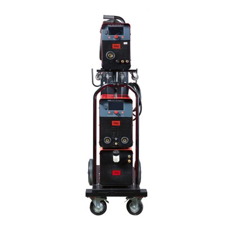 Полуавтомат сварочный FUBAG XMIG 500T DW PULSE  + подающий механизм DRIVE XMIG DW PULSE  + горелка FB 550W 3m  + блок жидкостного охлаждения Cool XMIG  + шланг-пакет 5 метров 95 мм2 14 pol с жидкостным охлаждением + тележка XM в Красноярске фото