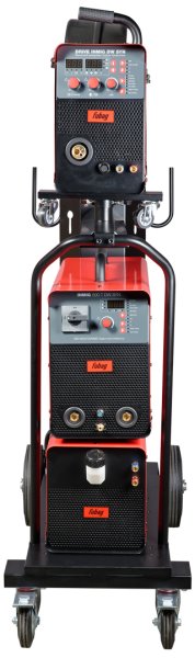 Сварочный полуавтомат INMIG 500T DW SYN + Подающий механизм DRIVE INMIG DW SYN + Шланг-пакет 5 м + Горелка FB 500 3 м + Блок жидкостного охлаждения + Тележка в Красноярске фото