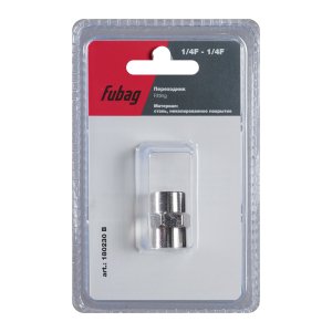 FUBAG Переходник 1/4 дюйма F - 1/4 дюйма F, блистер 1 шт в Красноярске фото