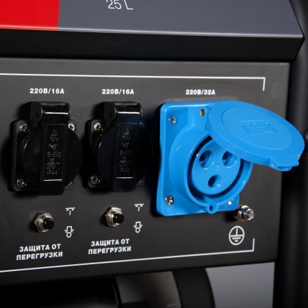 Бензиновый генератор с электростартером и коннектором автоматики FUBAG BS 7500 A ES в Красноярске фото