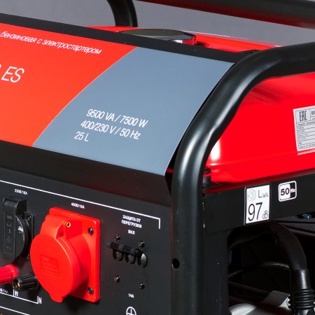 Бензиновый генератор FUBAG BS 8000 DA ES (трехфазный) с электростартером и коннектором автоматики в Красноярске фото