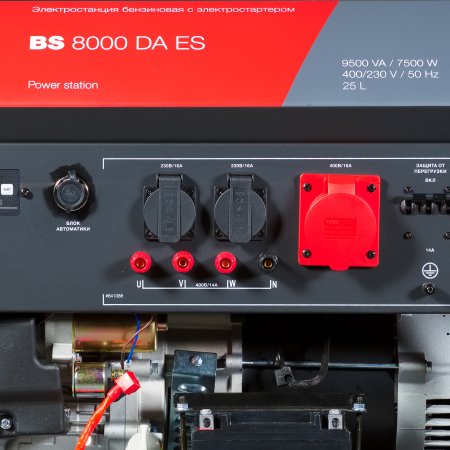 Бензиновый генератор FUBAG BS 8000 DA ES (трехфазный) с электростартером и коннектором автоматики в Красноярске фото