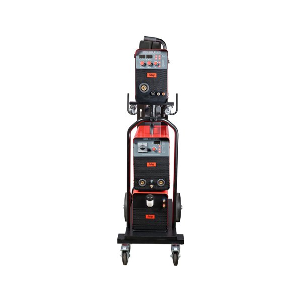 Полуавтомат сварочный FUBAG INMIG 500T DW SYN + подающий механизм DRIVE INMIG DW SYN + шланг-пакет 5 метров 70 мм2 14 pol с жидкостным охлаждением для INMIG 500T DW SYN + горелка FB 500 3m + блок жидкостного охлаждения Cool 70 + тележка для аппаратов в Красноярске фото