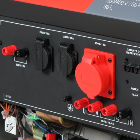 Бензиновый генератор FUBAG BS 9000 DA ES (трехфазный) с электростартером и коннектором автоматики в Красноярске фото