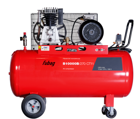 Ременной одноступенчатый компрессор FUBAG B10000B/270 CT11 + Набор пневмоинструмента 34 предмета (в кейсе) + Набор пневмоинструмента Basic S1000 3 предмета в ПОДАРОК! в Красноярске фото